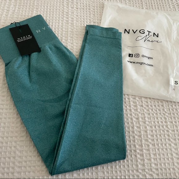 NVGTN Teal Contour Seamless Legging - Picture 4 of 5